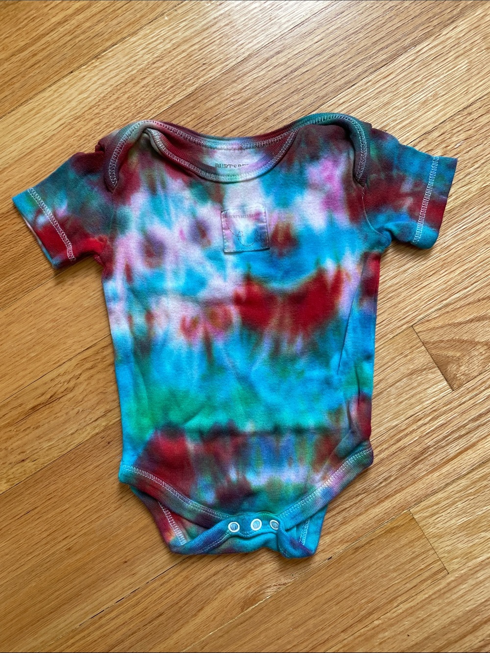 Tie Dye Burt’s Bees Onesie